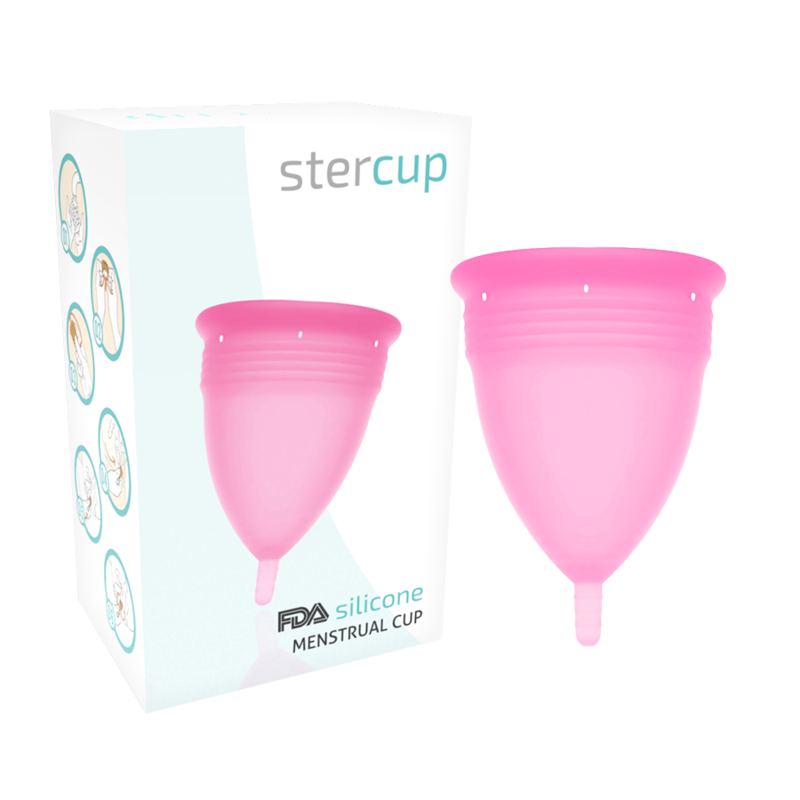 stercup fda silikon menstrualcup rosa grÖsse l
