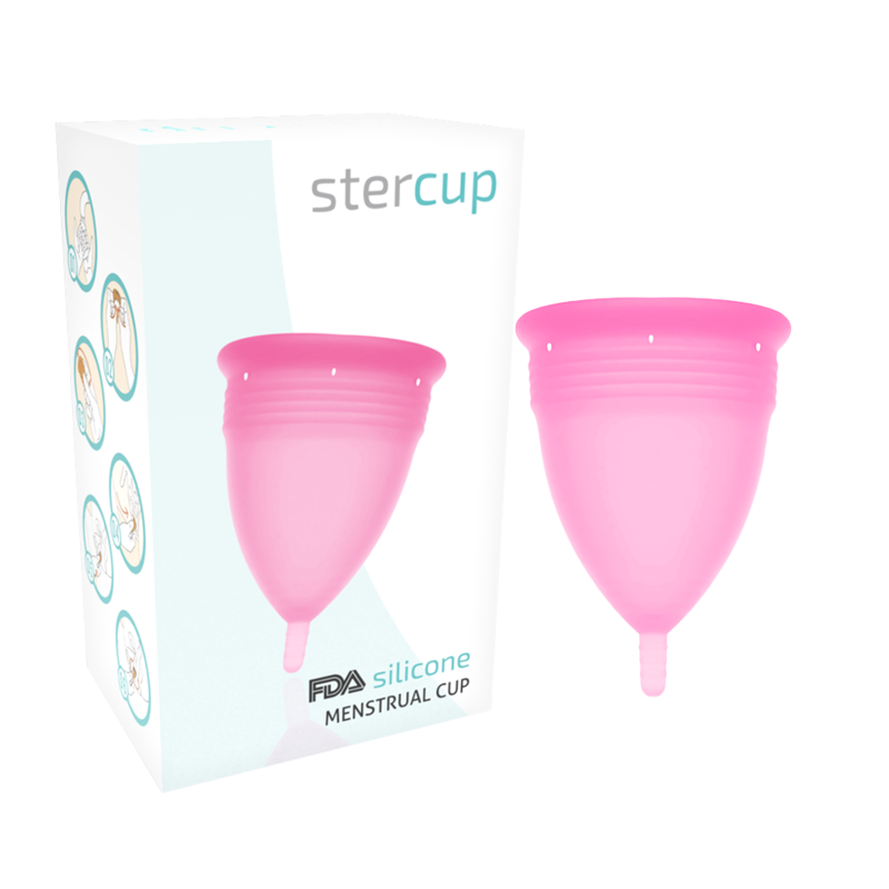stercup fda silikon menstrualcup rosa grÖsse s