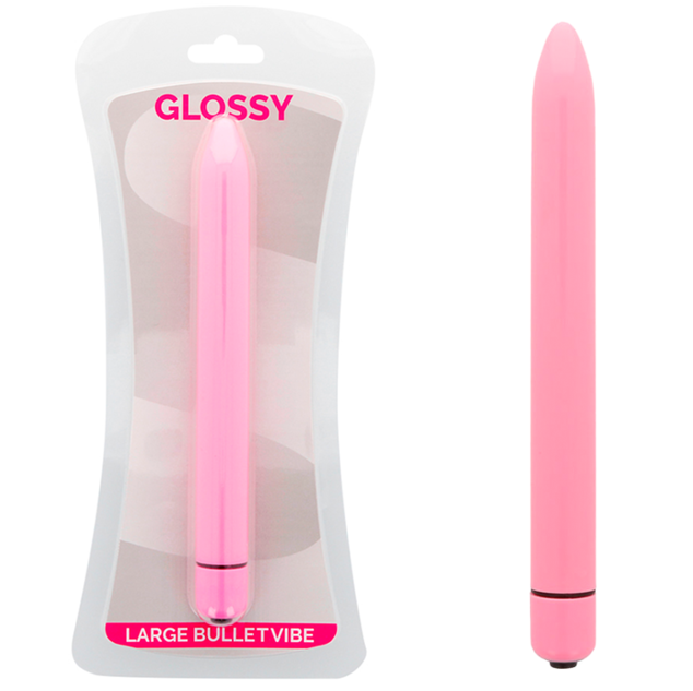 glossy slim vibrator rosa