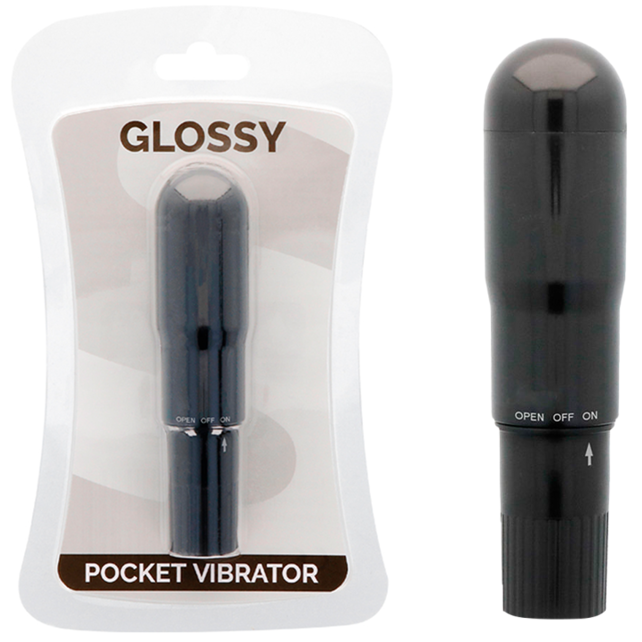 glossy taschenvibrator schwarz
