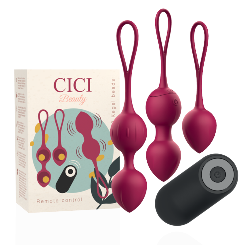 cici beauty premium silikon 3 vibrierende kegelperlen fernbedienung