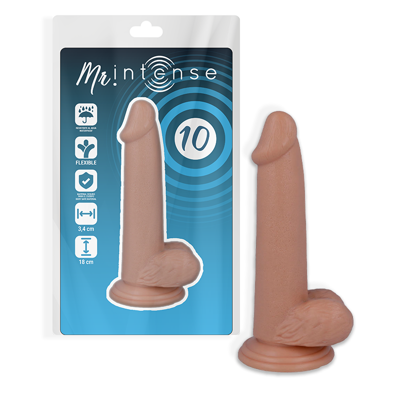 mr intense 10 realistic penis 18 cm o 3.4 cm