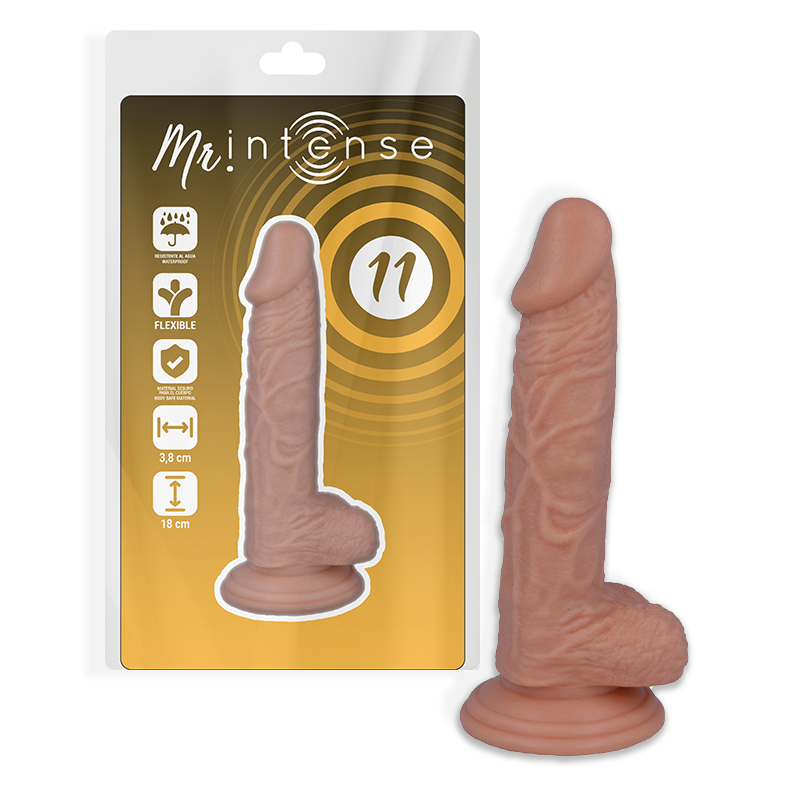 mr intense 11 realistic penis 18 cm o 3.8 cm
