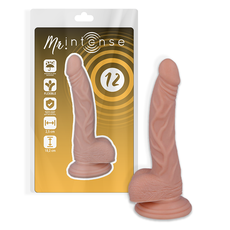 mr intense 12 realistic penis 18.2 cm o 2.5 cm