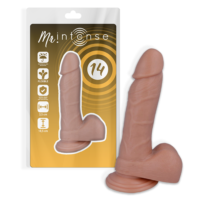 mr intense 14 realistischer penis 18.5 cm o 3.8 cm