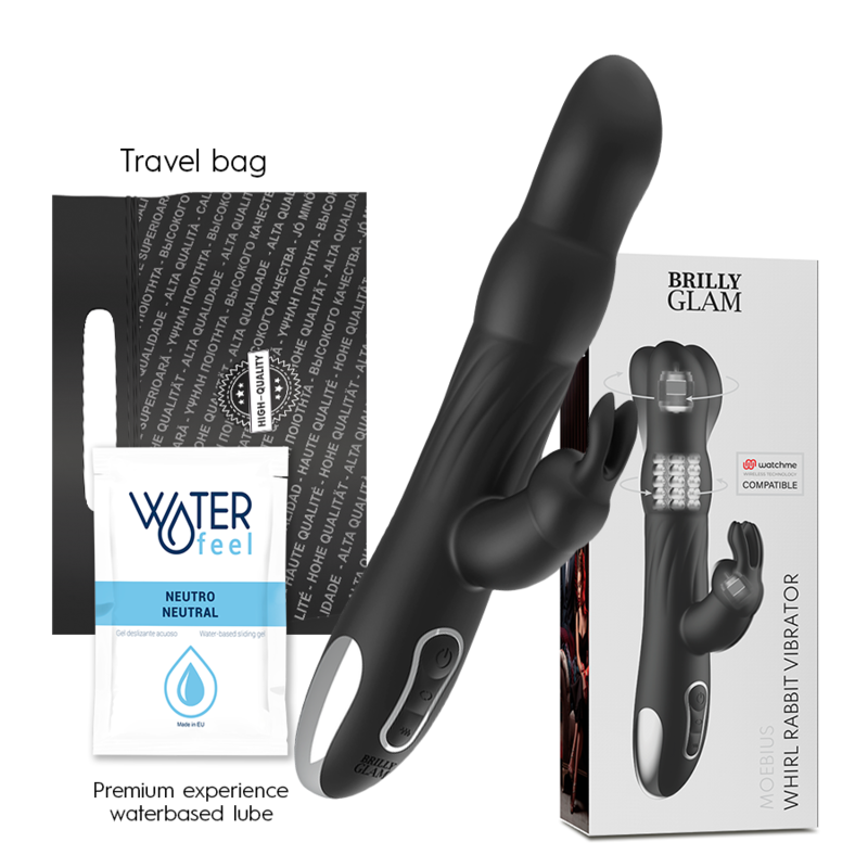 brilly glam moebius rabbit vibrator rotator kompatibel mit watchme wireless technology