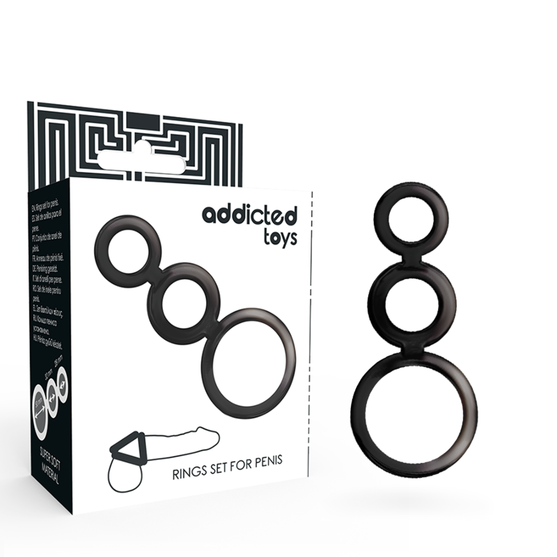 addicted toys ringset fÜr penis geruchert