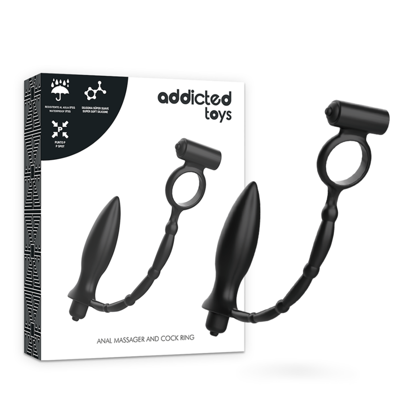 addicted toys analplug mit vibrationsring