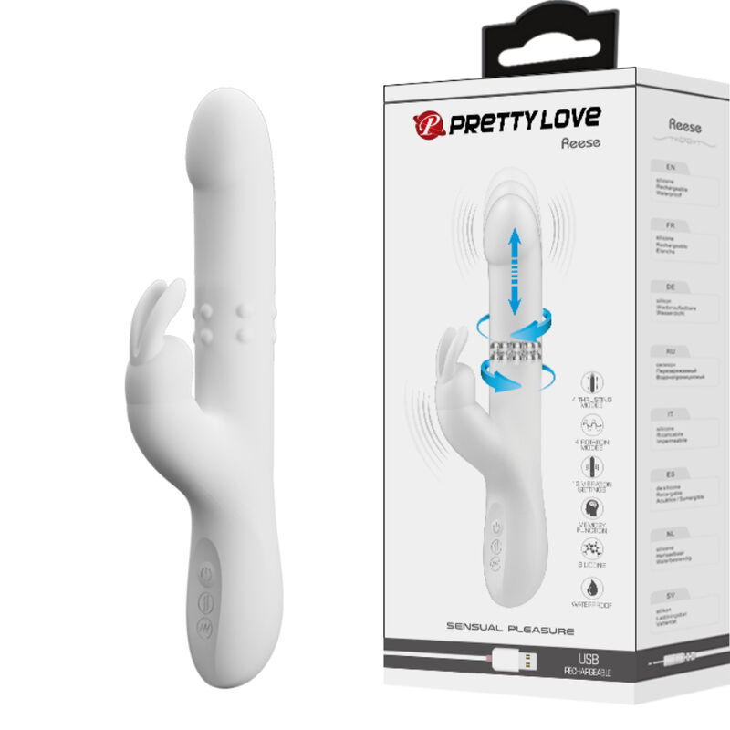 pretty love reese vibrator mit silberne rotation