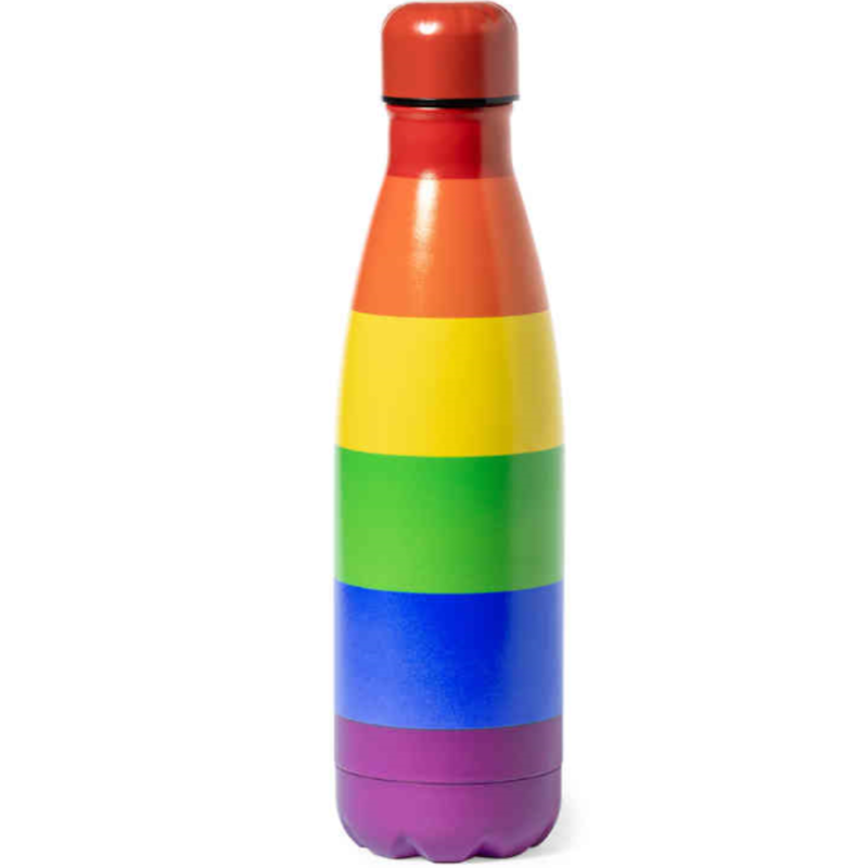 pride metallic warmwasserheizung mit der lgbt flagge