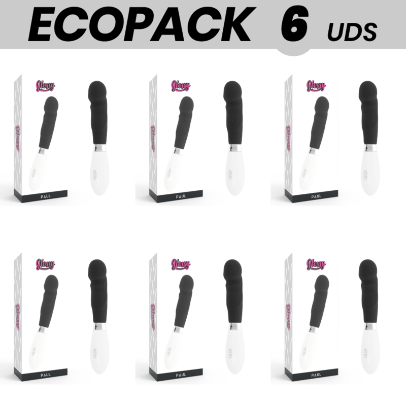 ecopack 6 einheiten glossy paul vibrator schwarz