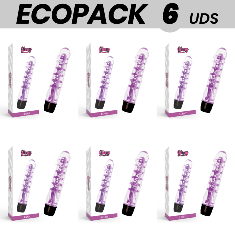 ecopack 6 einheiten glossy lenny vibrator lila