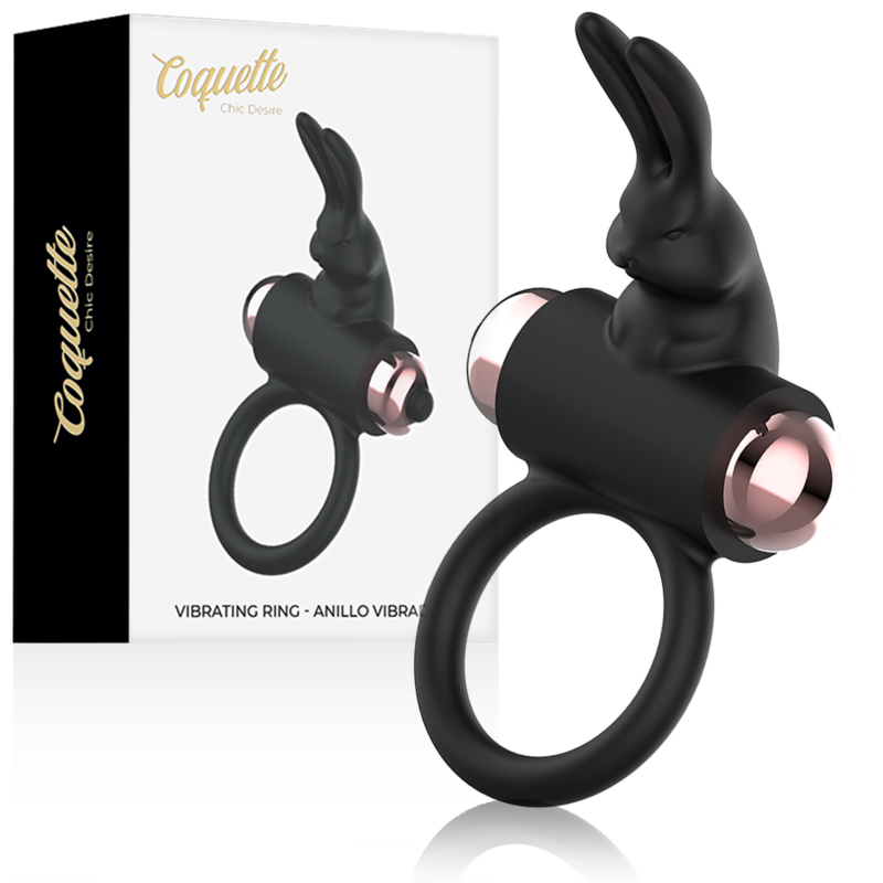 coquette chic desire cockring mit vibrator schwarz/ gold