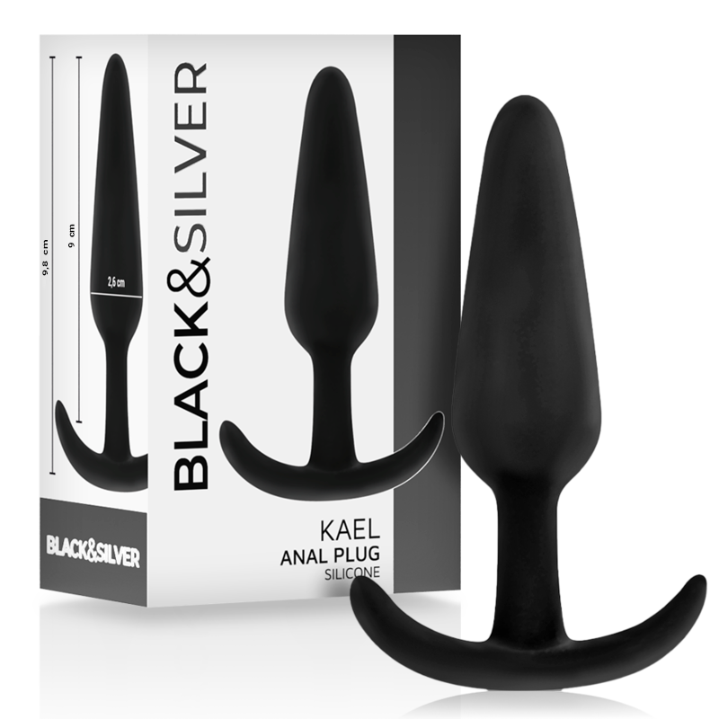 blacksilver kael silikon analplug mit mittlerem griff