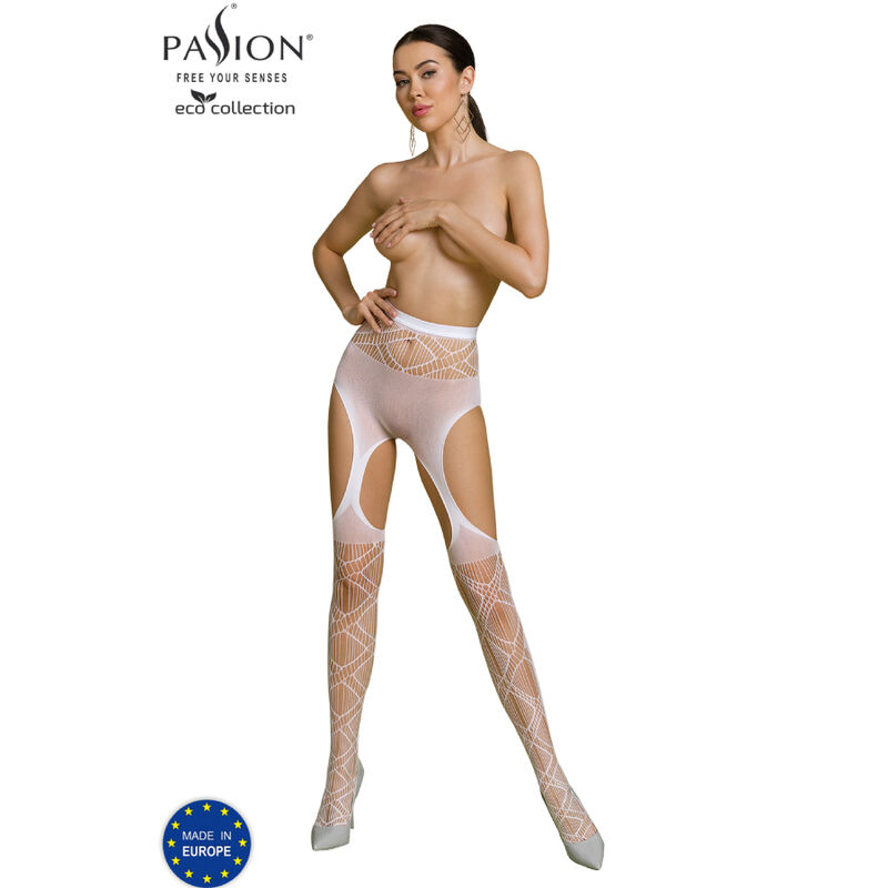 passion eco collection bodystocking eco s005 weiss