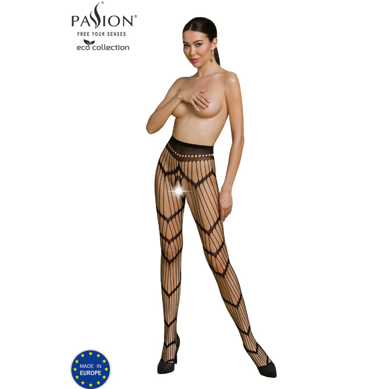 passion eco collection bodystocking eco s006 schwarz