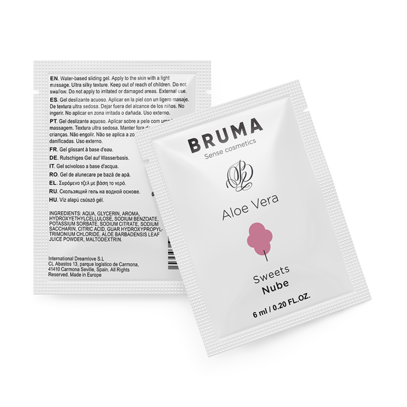 bruma aloe vera gleitgel zuckerwatte geschmack 6 ml