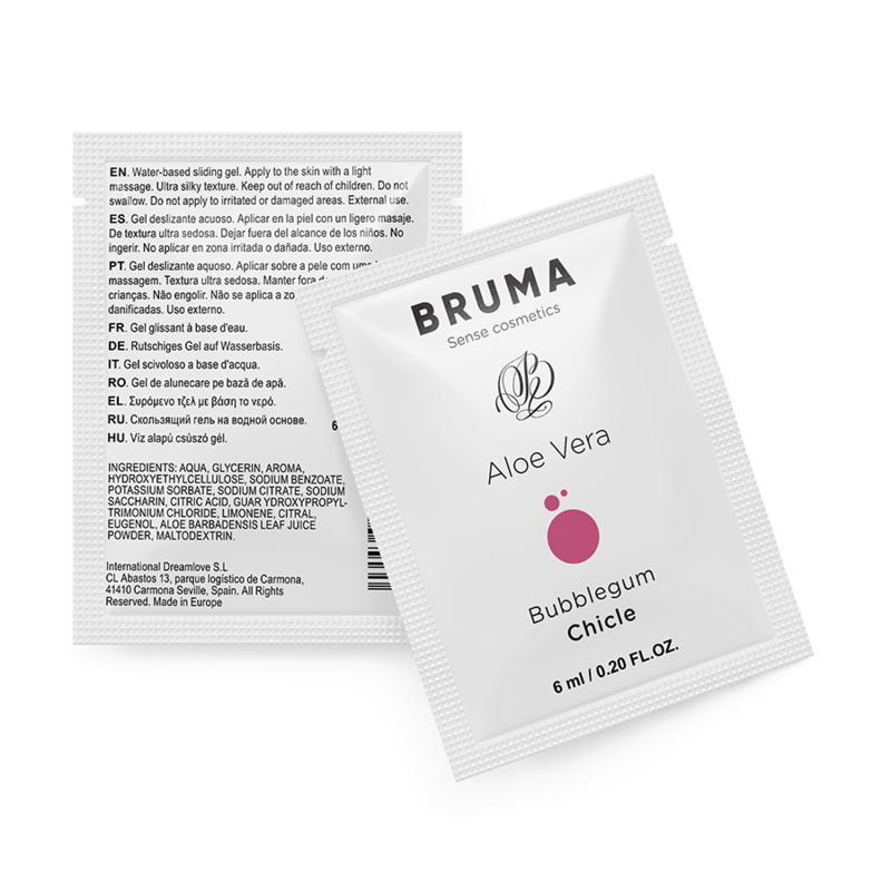 bruma aloe vera gleitgel bubblegum geschmack 6 ml