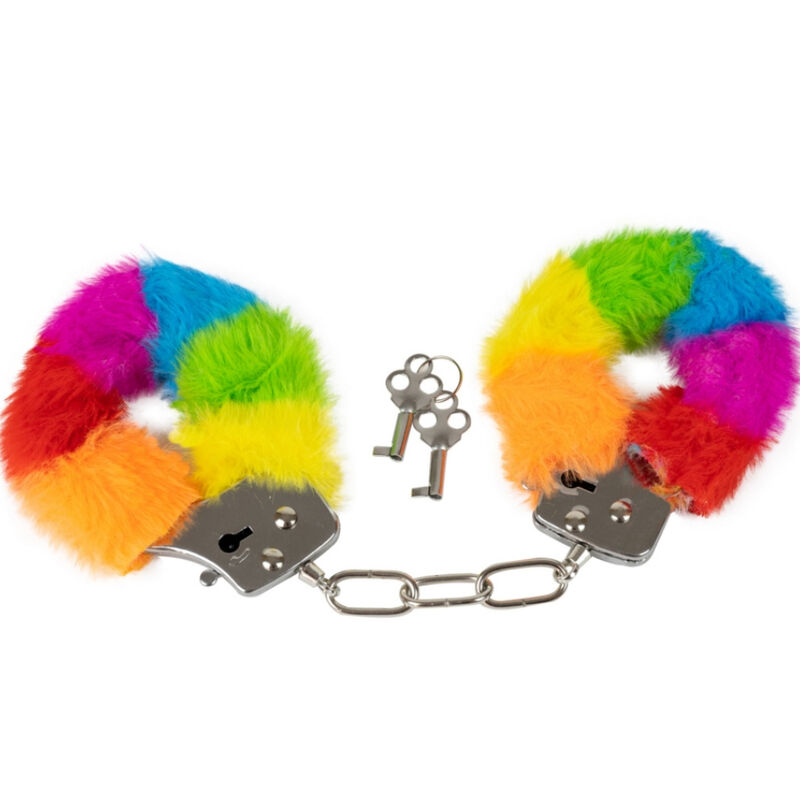 spencer fleetwood handschellen aus metall mit regenbogengefÜttert