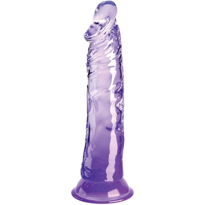 king cock clear realistischer penis 19.7 cm lila