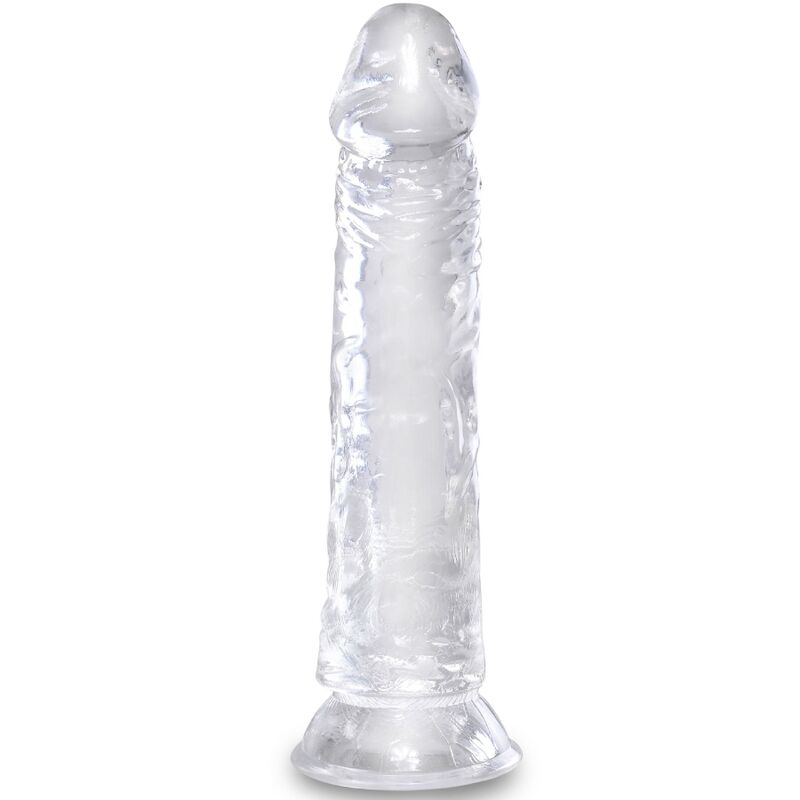 king cock klarer realistischer penis 19.7 cm transparent