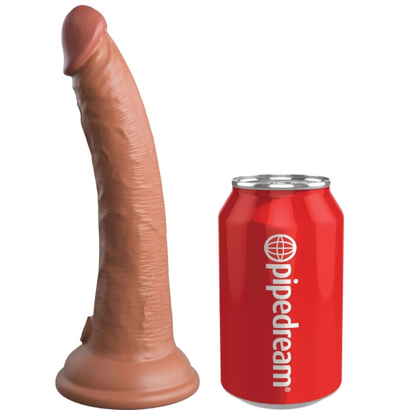 king cock elite realistischer silikondildo 17.8 cm karamell