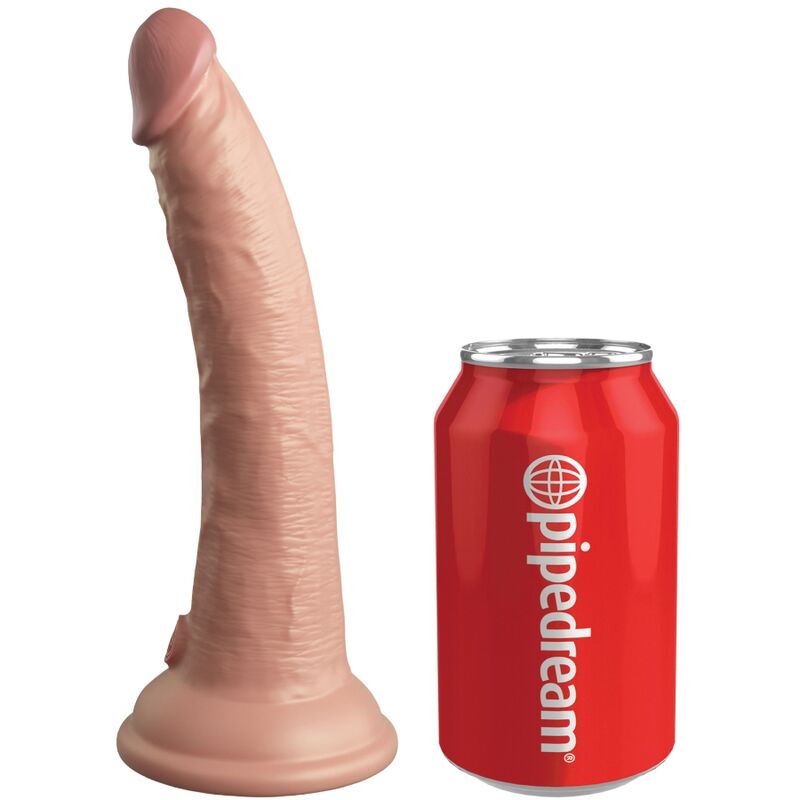 king cock elite realistischer dildo vibrator silikon fernbedienung 17.8 cm