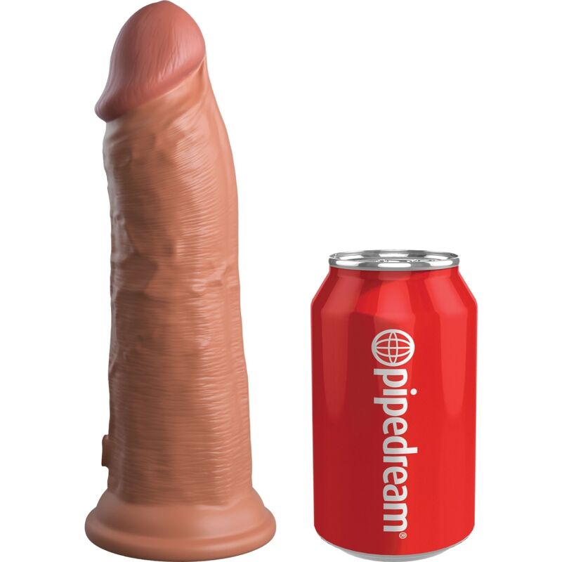king cock elite realistischer dildo mit vibration und silikon 20.3 cm karamell