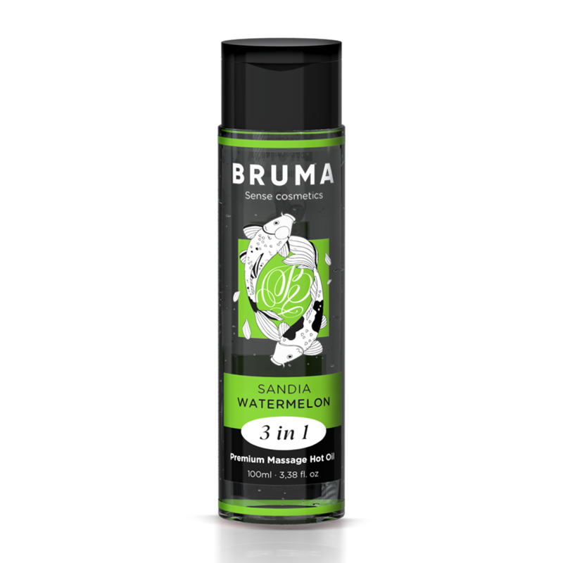 bruma premium massageÖl mit wÄrmeeffekt, wassermelone geschmack 3 in 1 100 ml