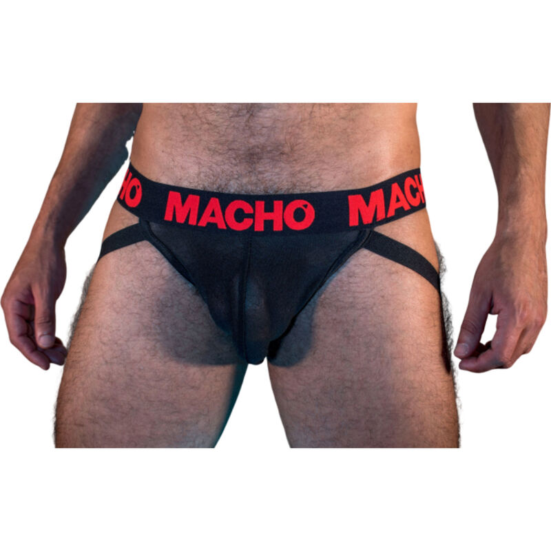 macho mx26x2 jock schwarz/rot s