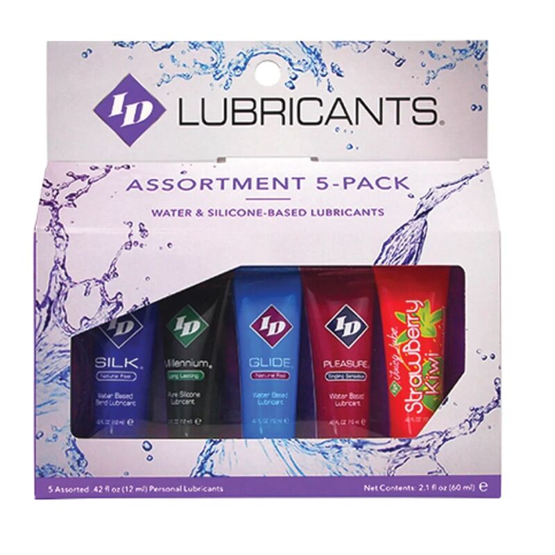 id juicy lube sortiert 5x schmiermittel, tube pack 12 ml
