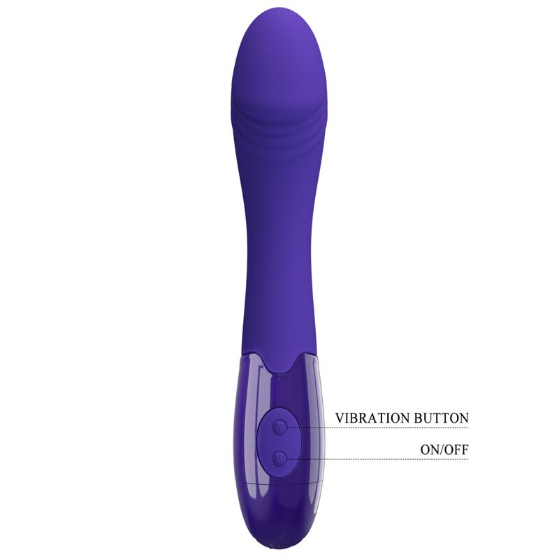 g punkt vibrator dildo mit 30 funktionen aus silikon violett – pretty love