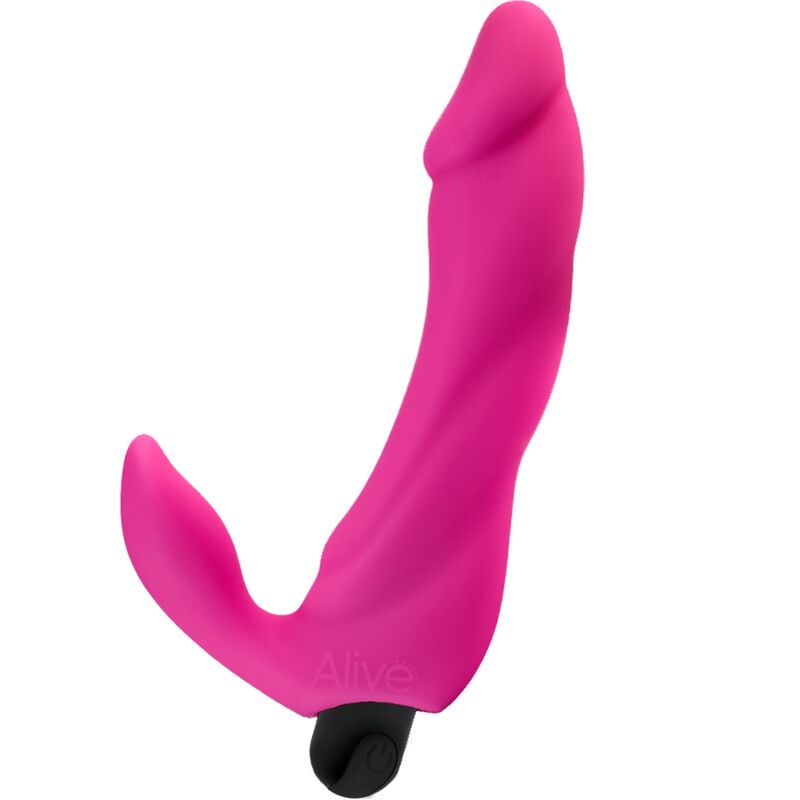 alive bifun pro vibrator dildo rosa 14,9 cm