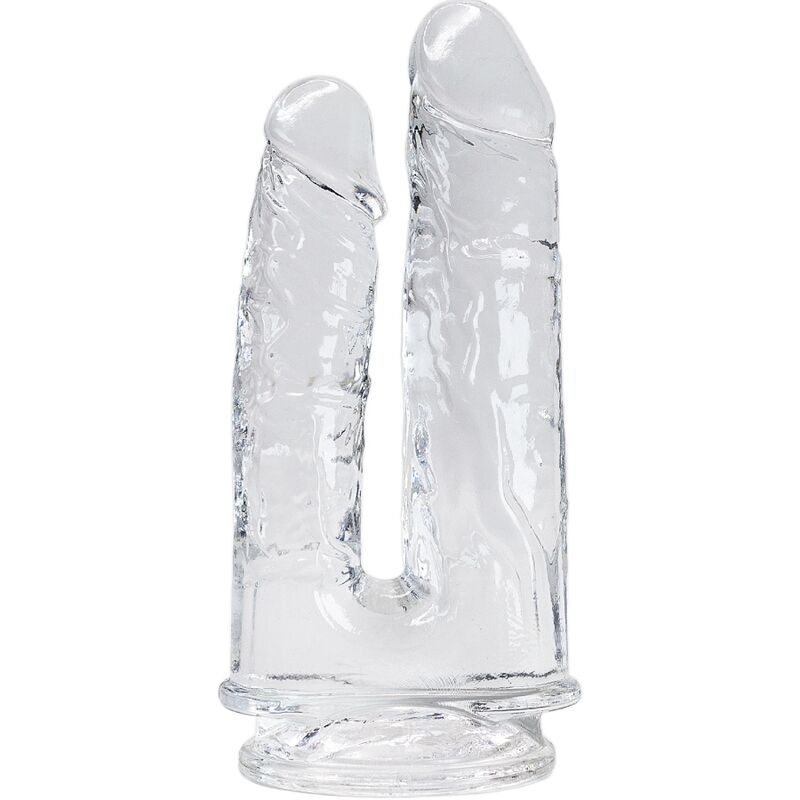 alive imperium doppelter realistischer penis transparent 12/14 cm