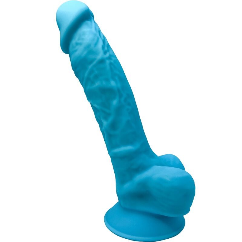 silexd model 1 realistischer penis premium silexpan silikon blau 17.5 cm