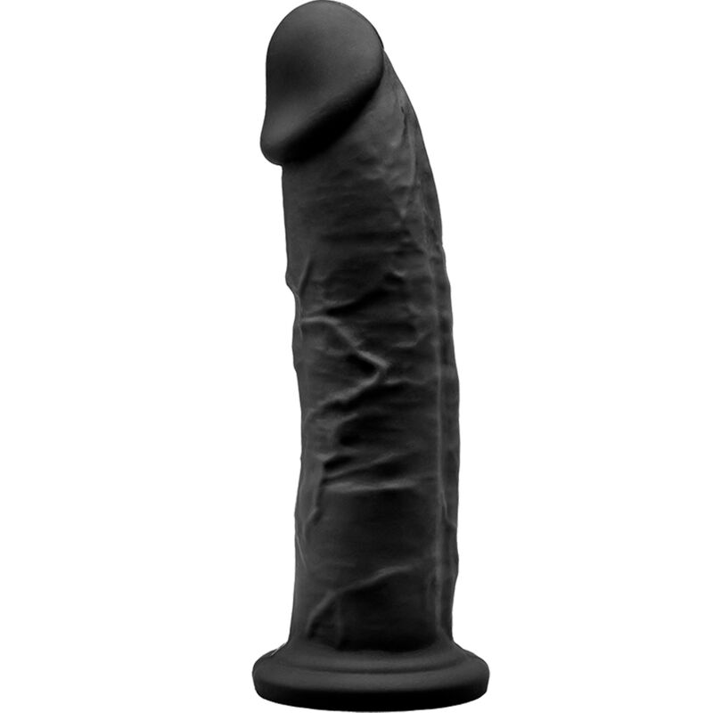 silexd modell 2 realistischer penis premium silexpan silikon schwarz 19 cm