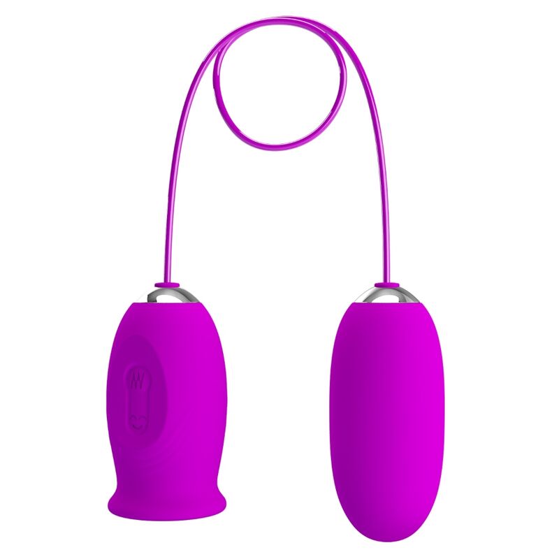 pretty love daisy dual egg wiederaufladbarer vibrator lila