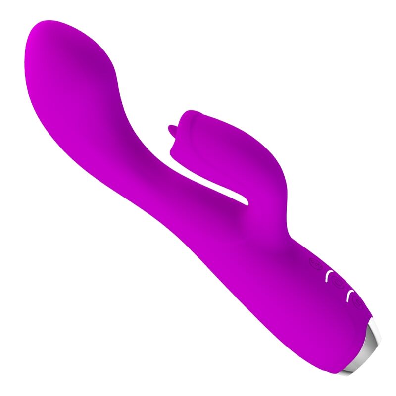 pretty love gloria wiederaufladbarer kaninchenvibrator, wasserdicht, lila