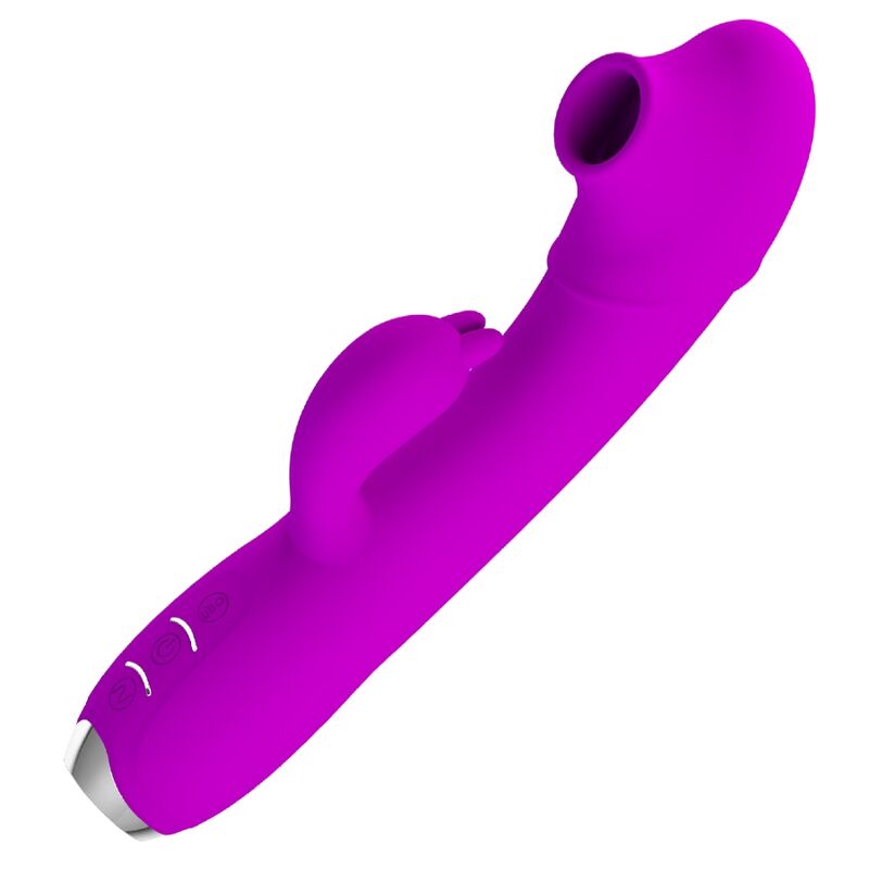 pretty love regina wiederaufladbarer vibrator sauggel lila