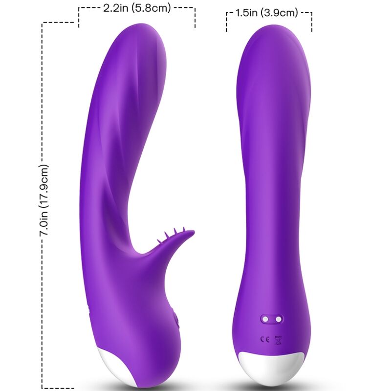 armony romance vibrator mit stimulator lila
