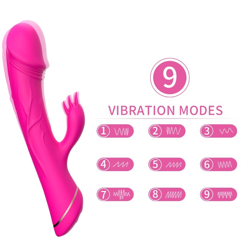 armony dildo vibrator kaninchen silikon fuchsia