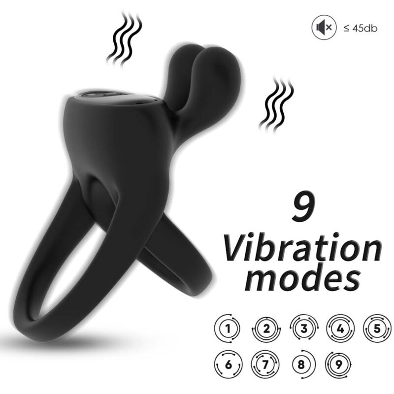 armony ringvibrator kaninchen schwarz