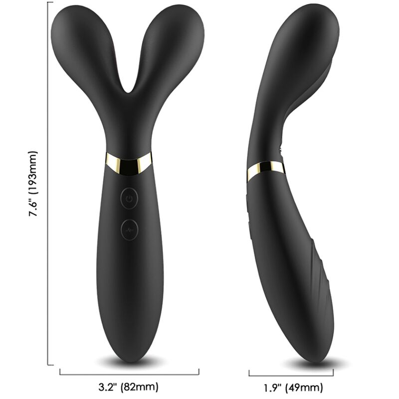 armony y wand massager vibrator doppelkopf schwarz