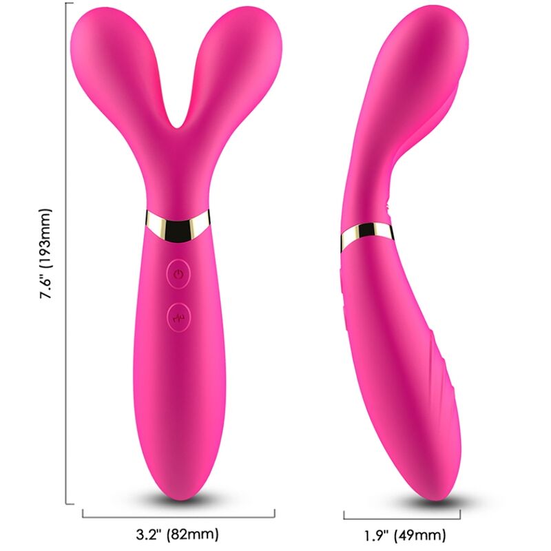 armony y wand massager vibrator doppelkopf fuchsia