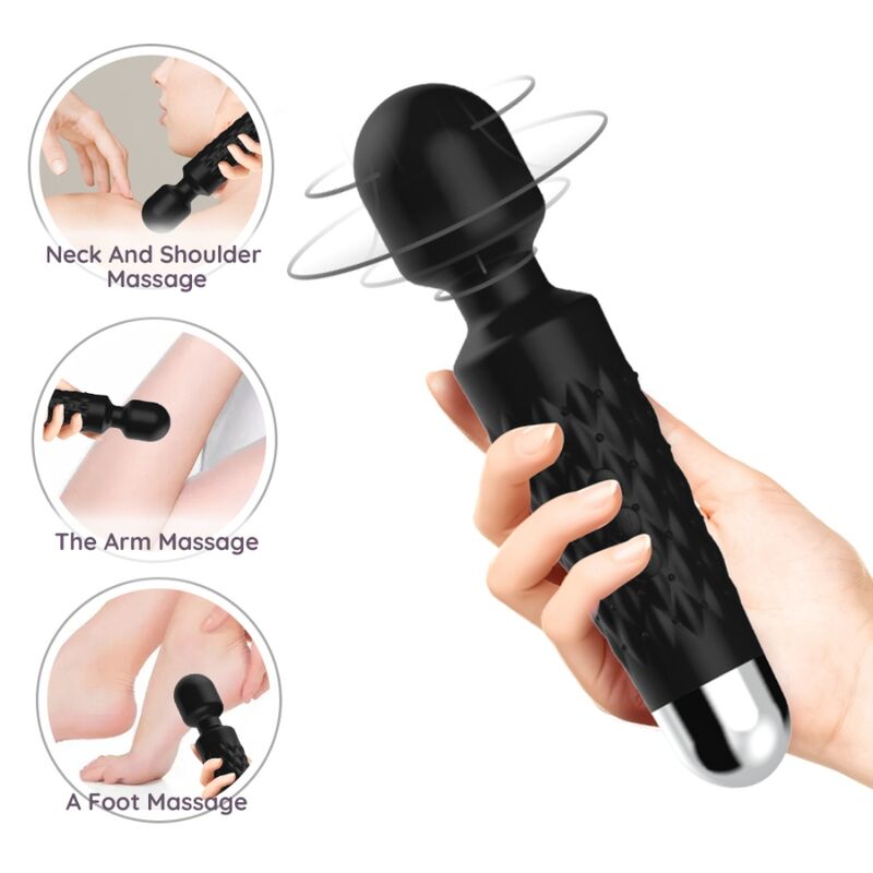 armony postman massager vibrator super flexibler kopf schwarz