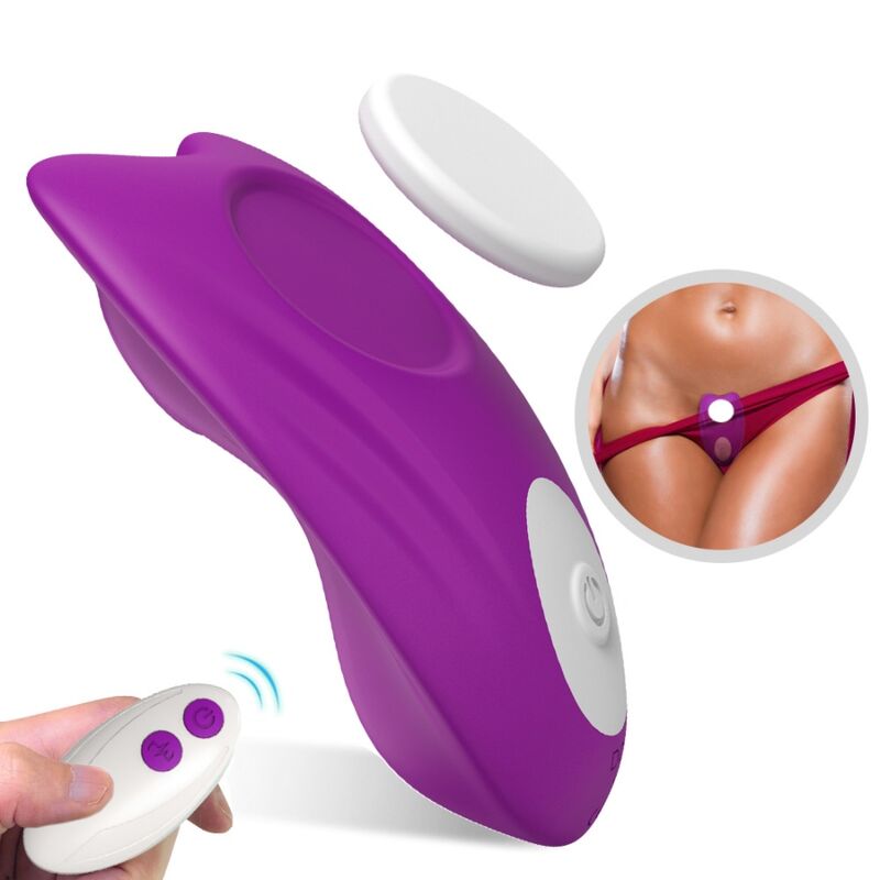 armony butterfly tragbares hÖschen vibrator mit fernbedienung lila