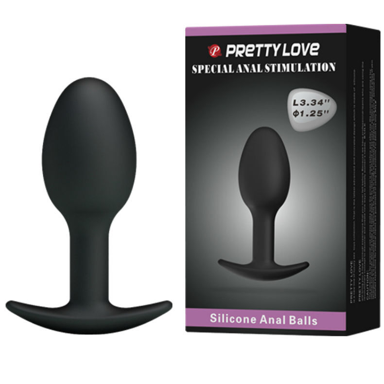 pretty love silikon analplug 6.5 cm schwarz