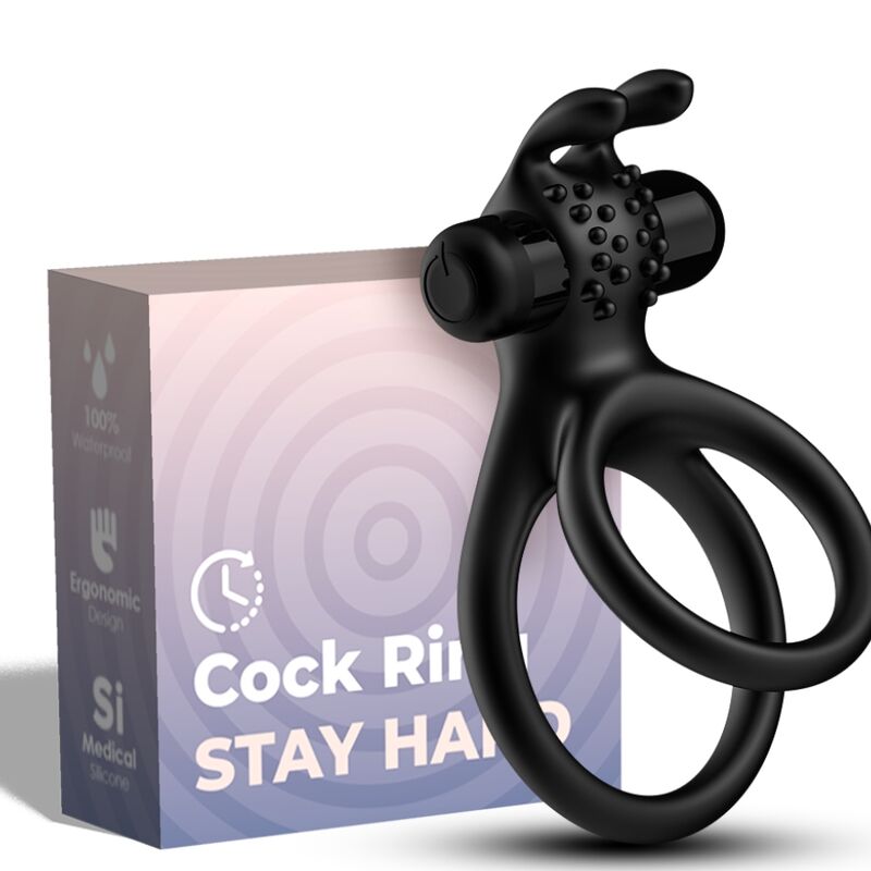 armony traveller doppel vibratorring fÜr paare rabbit schwarz