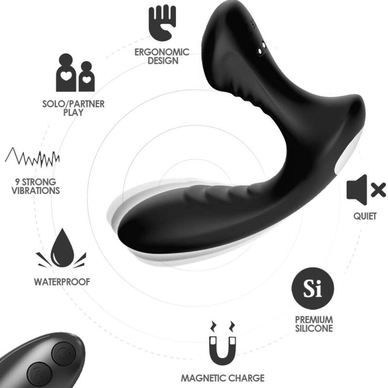armony storm vibrator anal prostata stecker fernbedienung schwarz