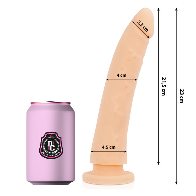 delta club toys natÜrlicher dildo aus medizinischem silikon 23 cm o 4.5 cm